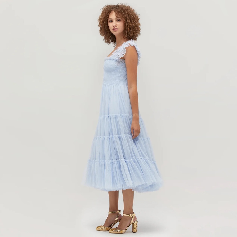 Never worn, pristine powder blue tulle Limited Edition Hill House Ellie dress!